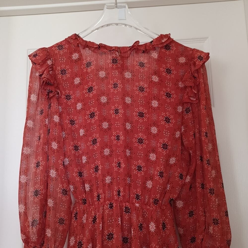 MISA Los Angeles Veruka Mini Dress Red Rouge S - Picture 9 of 14